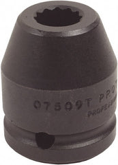 Proto - 3/4" Drive 38mm Standard Impact Socket - 12 Points, 2-1/4" OAL - Exact Tooling