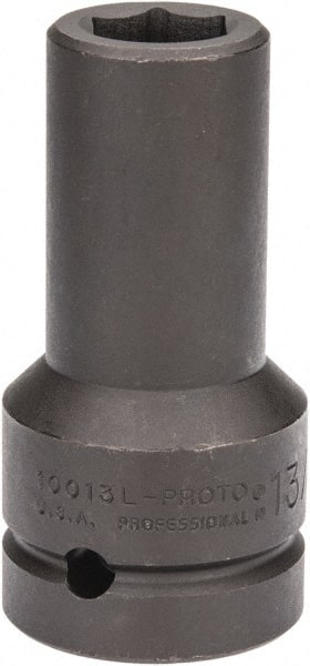 Proto - 1" Drive 13/16" Deep Impact Socket - 6 Points, 4" OAL - Exact Tooling