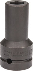 Proto - 1" Drive 13/16" Deep Impact Socket - 6 Points, 4" OAL - Exact Tooling
