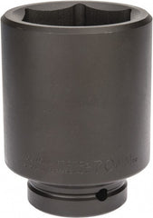 Proto - 1" Drive 70mm Deep Impact Socket - 6 Points, 5" OAL - Exact Tooling