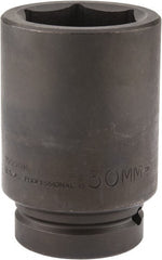 Proto - 1" Drive 50mm Deep Impact Socket - 6 Points, 4-1/4" OAL - Exact Tooling