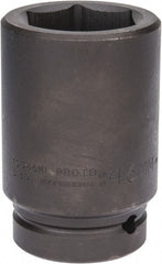 Proto - 1" Drive 46mm Deep Impact Socket - 6 Points, 4-1/8" OAL - Exact Tooling