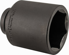 Proto - 1" Drive 3-1/4" Deep Impact Socket - 6 Points, 5-5/8" OAL - Exact Tooling