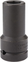 Proto - 1" Drive 24mm Deep Impact Socket - 6 Points, 4" OAL - Exact Tooling