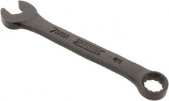 Proto - 7mm 12 Point Offset Combination Wrench - 15° Offset Angle, 3-3/8" OAL, Steel, Black Finish - Exact Tooling