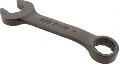 Proto - 5/8" 12 Point Offset Combination Wrench - 15° Offset Angle, 4-13/16" OAL, Steel, Black Finish - Exact Tooling