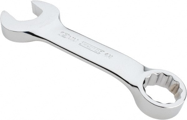 Proto - 19mm 12 Point Offset Combination Wrench - 15° Offset Angle, 6-15/64" OAL, Steel, Chrome Finish - Exact Tooling