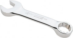 Proto - 18mm 12 Point Offset Combination Wrench - 15° Offset Angle, 5-1/4" OAL, Steel, Chrome Finish - Exact Tooling