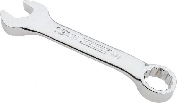 Proto - 12mm 12 Point Offset Combination Wrench - 15° Offset Angle, 4-1/8" OAL, Steel, Chrome Finish - Exact Tooling
