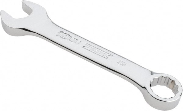 Proto - 10mm 12 Point Offset Combination Wrench - 15° Offset Angle, 3-3/4" OAL, Steel, Chrome Finish - Exact Tooling