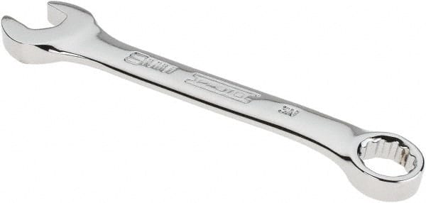 Proto - 8mm 12 Point Offset Combination Wrench - 15° Offset Angle, 3-1/2" OAL, Steel, Chrome Finish - Exact Tooling