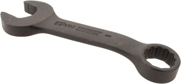 Proto - 17mm 12 Point Offset Combination Wrench - 15° Offset Angle, 5-1/16" OAL, Steel, Black Finish - Exact Tooling
