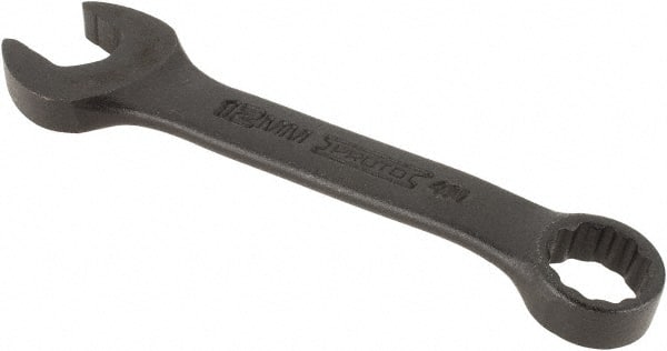 Proto - 12mm 12 Point Offset Combination Wrench - 15° Offset Angle, 4-1/8" OAL, Steel, Black Finish - Exact Tooling