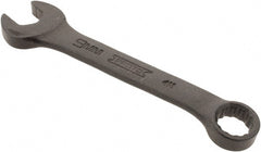 Proto - 9mm 12 Point Offset Combination Wrench - 15° Offset Angle, 3-5/8" OAL, Steel, Black Finish - Exact Tooling