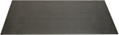 Ability One - 5' Long x 3' Wide, Dry Environment, Anti-Fatigue Matting - Black, Vinyl with Vinyl Sponge Base, Beveled - Exact Tooling