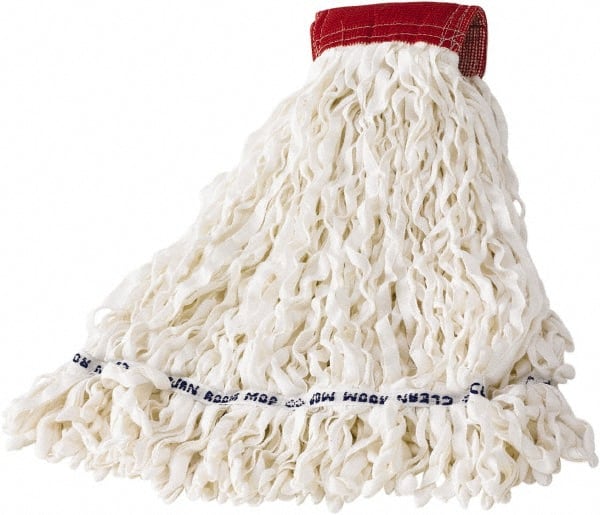 Rubbermaid - Red Head Band, Large Blended Fiber Loop End Mop Head - Use for Scrubbing/General Maintenance - Exact Tooling