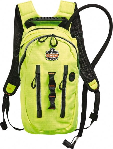 Ergodyne - Premium Cargo Lime Hydration Backpack - 18 Inch Long x 10-1/2 Inch Wide x 3 Inch Deep, 70 Ounce Reservoir Capacity - Exact Tooling