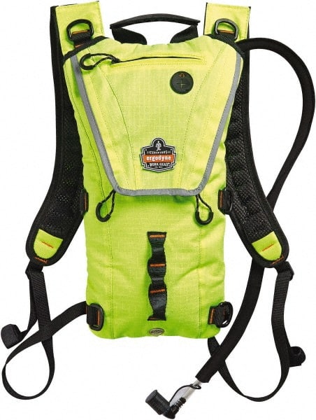Ergodyne - Premium Low Profile Lime Hydration Backpack - 17 Inch Long x 10-1/2 Inch Wide x 2-1/2 Inch Deep, 70 Ounce Reservoir Capacity - Exact Tooling