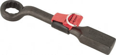 Proto - 1-7/16" 12 Point Tethered Striking Box Wrench - Single End, 1" Head Thickness, 12" OAL, Steel, Black Finish - Exact Tooling