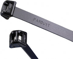 Panduit - 13-1/2" Long Black Acetal Standard Cable Tie - 250 Lb Tensile Strength, 1.5mm Thick, 98.4mm Max Bundle Diam - Exact Tooling