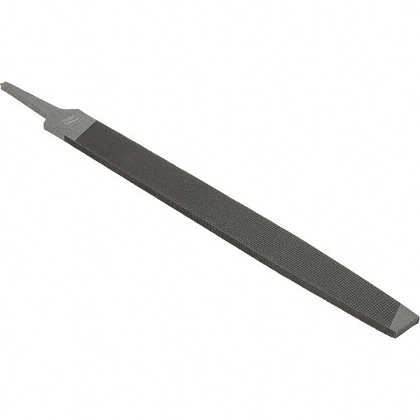 Value Collection - 10" Long, Bastard Cut, Mill American-Pattern File - Single Cut, 11/64" Overall Thickness - Exact Tooling