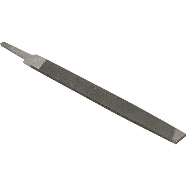 Value Collection - 8" Long, Smooth Cut, Mill American-Pattern File - Single Cut, 9/64" Overall Thickness - Exact Tooling