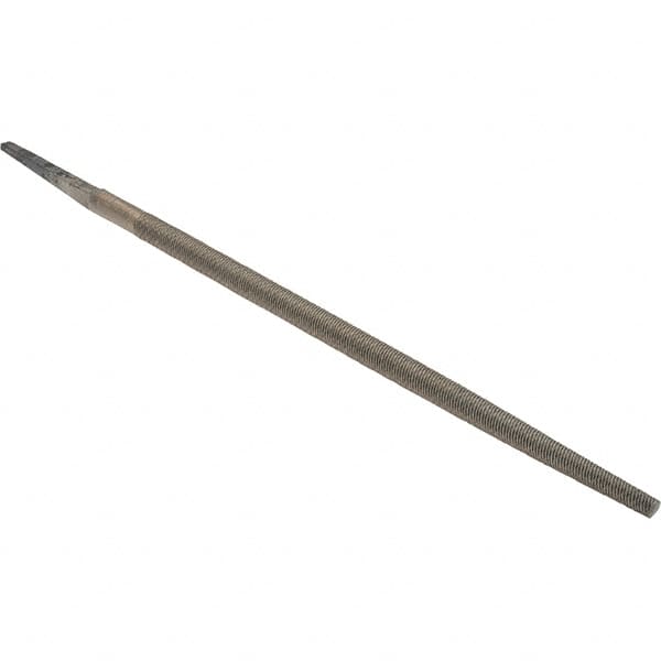 Value Collection - 10" Long, Bastard Cut, Round American-Pattern File - Double Cut - Exact Tooling