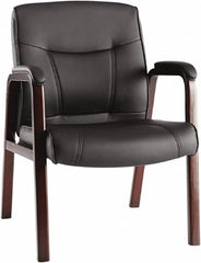 ALERA - Black Leather Guest Chair - 24-3/4" Wide x 35" High - Exact Tooling