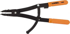 Lang - 3-1/16 to 6-1/4" Ring, Internal Retaining Ring Pliers - 3-1/16" Min Ring Size x 6-1/4" Max Ring Size - Exact Tooling
