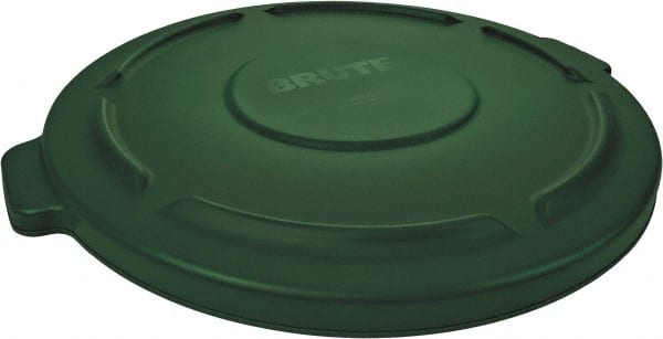 Rubbermaid - Round Lid for Use with 44 Gal Trash Cans - Green, Plastic, For 2641 & 2643 Brute Trash Cans - Exact Tooling
