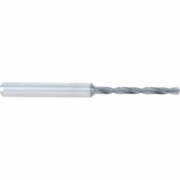 Accupro - 21/64" 140° Spiral Flute Solid Carbide Taper Length Drill Bit - Exact Tooling