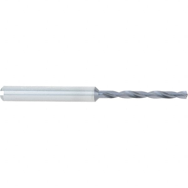 Accupro - #29, 140° Point, Spiral Flute, Solid Carbide Taper Length Drill Bit - TiAlN Finish, 34mm Flute Length, 72mm OAL - Exact Tooling