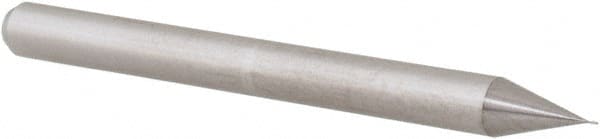 Accupro - 0.007" Diam, 0.021" LOC, 2 Flute Solid Carbide Ball End Mill - Uncoated, Single End, 1-1/2" OAL, 1/8" Shank Diam, Spiral Flute - Exact Tooling