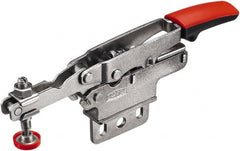 Bessey - 450 Lb Holding Capacity, Horizontal Handle, Manual Hold Down Toggle Clamp - U-Bar, Straight Base, Carbon Steel - Exact Tooling