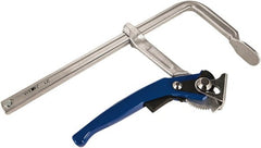 Wilton - 4" Deep Throat, 8" Max Capacity, Standard Sliding Arm Clamp - 770 Lb Clamping Pressure - Exact Tooling