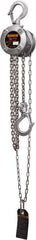 Harrington Hoist - 500 Lb Lifting Capacity, 20' Lift Height, Hand Hoist - Made from Chain - Exact Tooling