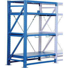 Vestil - 4 Shelf Steel Shelving - 6,000 Lb Capacity, 54" Wide x 80" High x 32" Deep, Stainless Steel - Exact Tooling