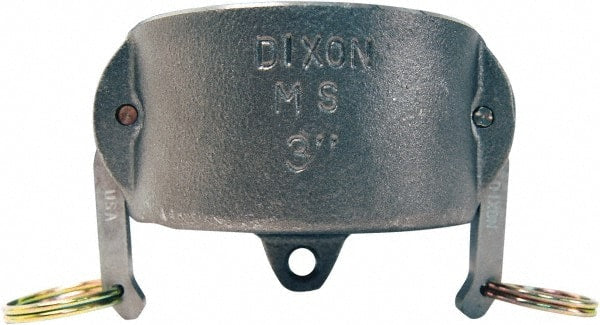Dixon Valve & Coupling - 2" Malleable Iron Cam & Groove Suction & Discharge Hose Dust Cap For Use with Adapters - Part DC, 250 Max psi - Exact Tooling