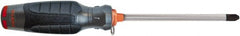 Proto - #2, 8" OAL, Tethered Phillips Screwdriver - 4" Blade Length, Round Shank, Ergonomic Handle - Exact Tooling