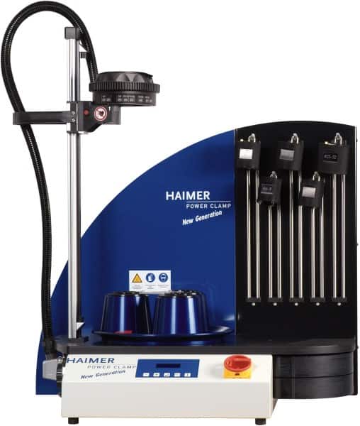 HAIMER - 1/8 to 1-1/4 Inch Shrinking Diameter Range with First Coil, Carbide and High Speed Steel Shrink Fit Unit - 1.77 Inch Wide, 22.4409 Inch High, 50.00mm Diameter with Second Coil, 400 to 480 Volts - Exact Tooling