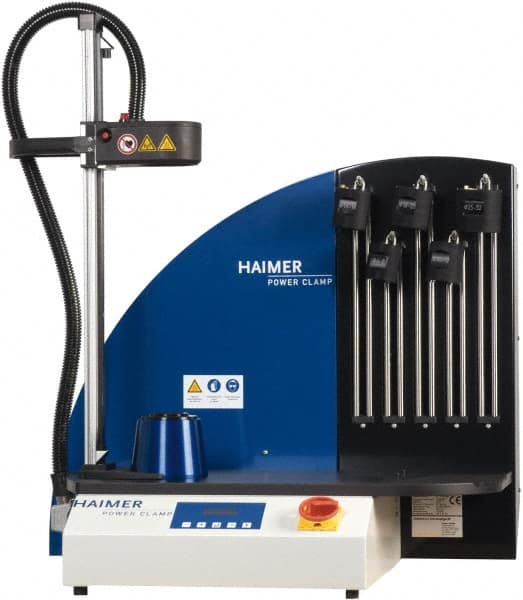 HAIMER - 1/8 to 1-1/4 Inch Shrinking Diameter Range with First Coil, Carbide and High Speed Steel Power Clamp - 1.77 Inch Wide, 22.4409 Inch High, 400 to 480 Volts - Exact Tooling