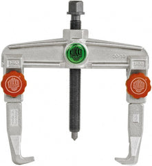 KUKKO - 2 Jaw, 1-7/16" to 3-9/16" Spread, 5 Ton Capacity, Reversible Puller - 3.94" Reach, 8" Long, For Gears, Bearings, Pulleys, Bushings, Seals - Exact Tooling
