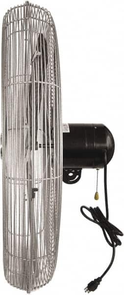 Maxess Climate Control Technologies - 30" Blade, 1/4 hp, 5,300, 6,200 & 7,800 CFM, Oscillating Industrial Circulation Fan - Back-Mounted, 120 VAC Volts, 1.60-1.90 Amps, 3 Speed - Exact Tooling