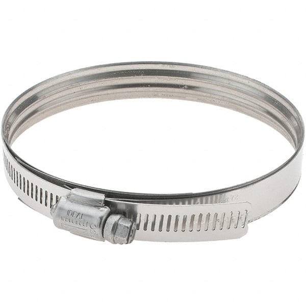 IDEAL TRIDON - SAE Size 72, 81 to 122mm Diam, Stainless Steel 360° Worm Drive Clamp - Exact Tooling