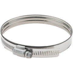 IDEAL TRIDON - SAE Size 72, 81 to 122mm Diam, Stainless Steel 360° Worm Drive Clamp - Exact Tooling