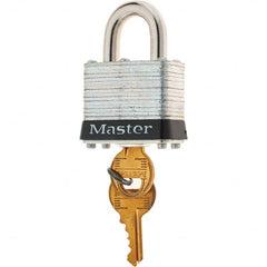 Master Lock - Padlocks Keyed: Keyed Alike Shackle Clearance: 3/4 (Inch) - Exact Tooling