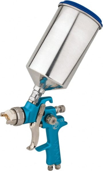 Value Collection - Gravity Feed High Volume/Low Pressure Paint Spray Gun - 32 oz Capacity, 15 to 28 psi, 7.4 to 11.5 CFM - Exact Tooling