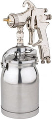 Value Collection - Pressure Feed Conventional Paint Spray Gun - 32 oz Capacity, 15 to 43 psi, 6.7 to 13.2 CFM - Exact Tooling