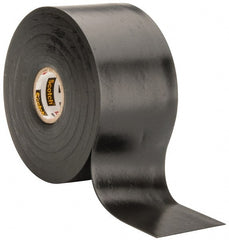 3M - 2" x 30', Black Rubber Electrical Tape - Series 130C, 30 mil Thick, 750 V/mil Dielectric Strength, 7.5 Lb./Inch Tensile Strength - Exact Tooling