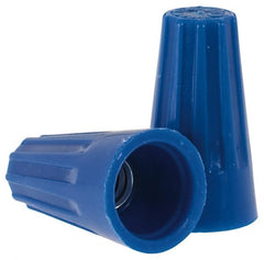 Ideal - 2, 22 to 3, 16 AWG, 300 Volt, Flame Retardant, Standard Twist on Wire Connector - Blue, 221°F - Exact Tooling